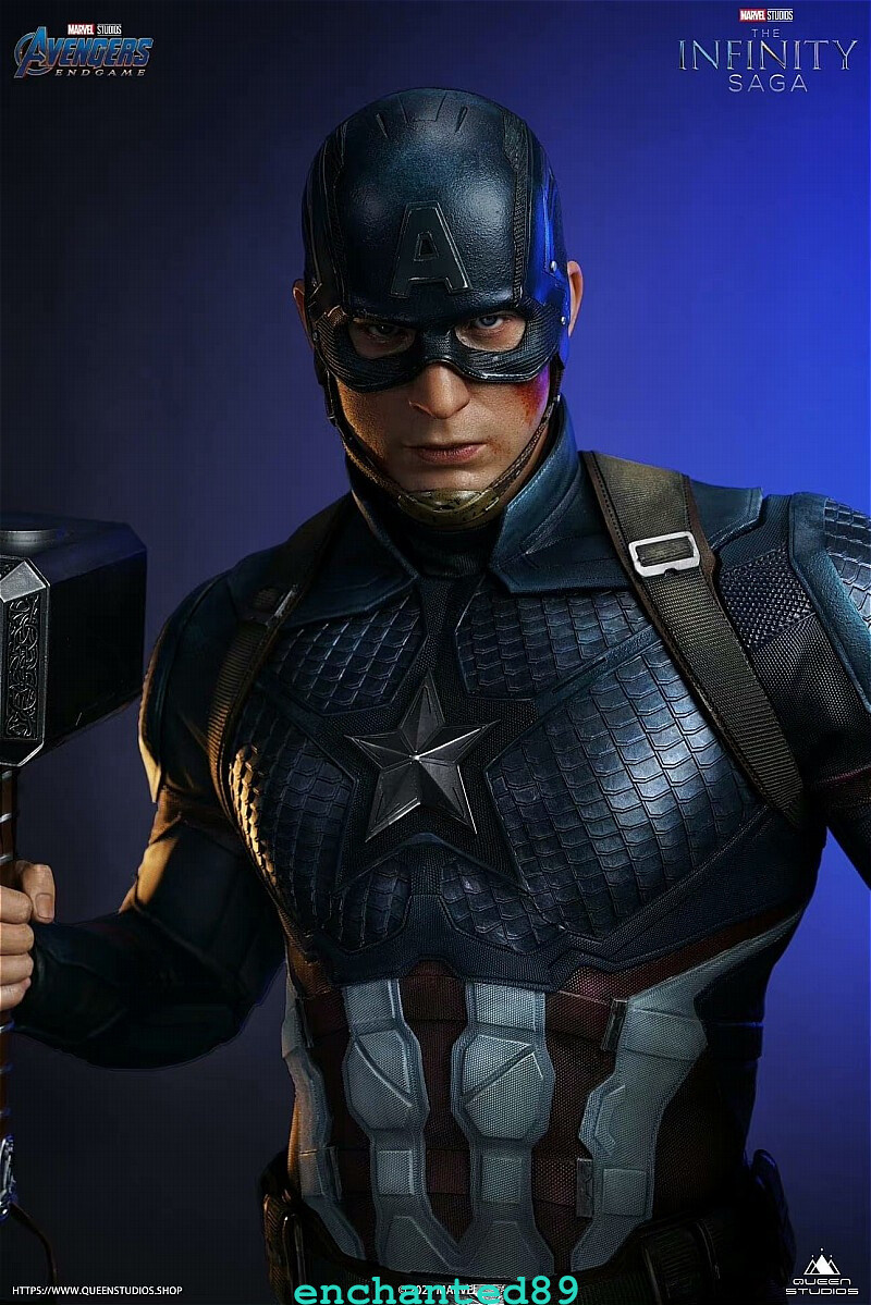 Queen Studio Captain America 1/2 Scale Resin Model Painted Statue In ...