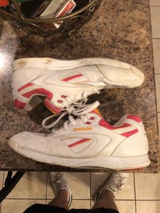 reebok peach sneakers