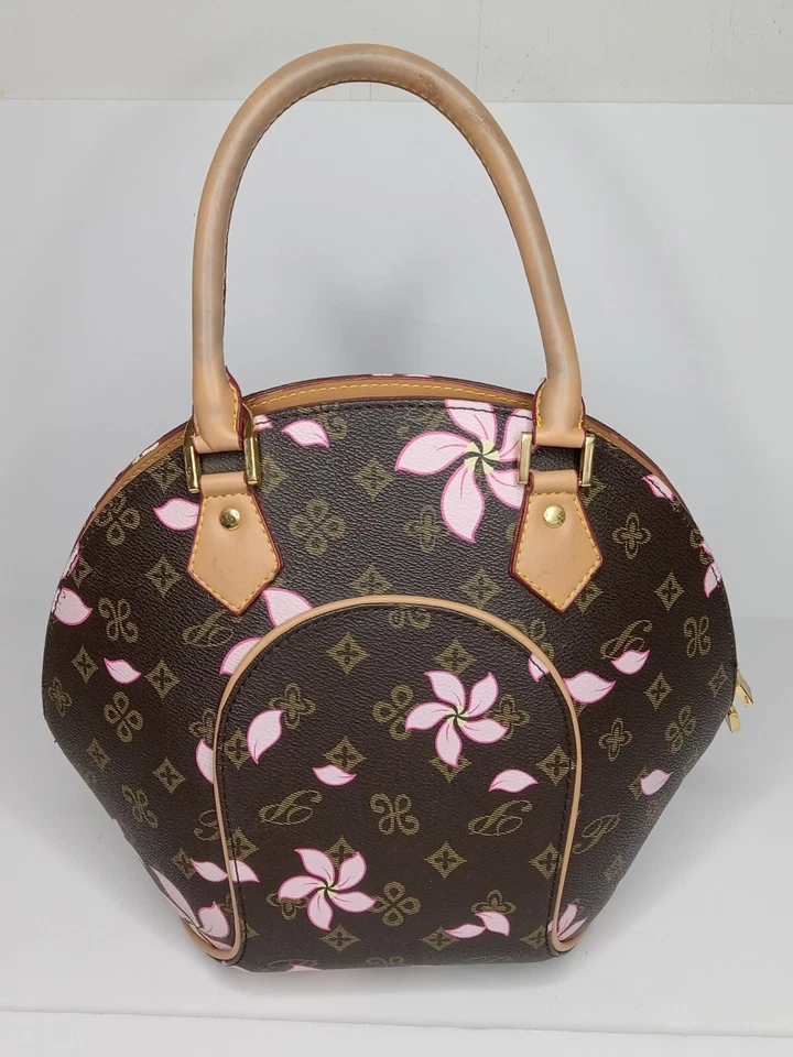 Diofía, Rosa Flor de Cerezo, Círculo Bolso de Mano/Cartera Bandolera con Cartera  Foto 3 de 4