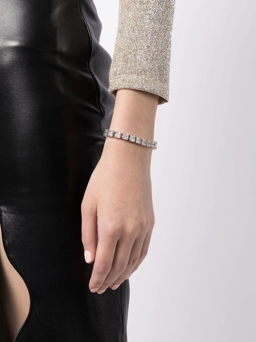 スワロフスキー SWAROVSKI ブレス　MILLENIA 5599202 Matrix Tennis bracelet, White, Rhodium plated | Swarovski