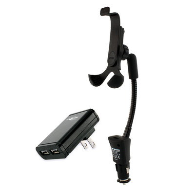 ANSMANN Smartphone Car Holder and USB Charger + 2-Port USB Charger