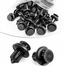 Bumper Clips Retainer 10mm Hood Fender Push Rivets Fasteners 100 Pcs For Honda