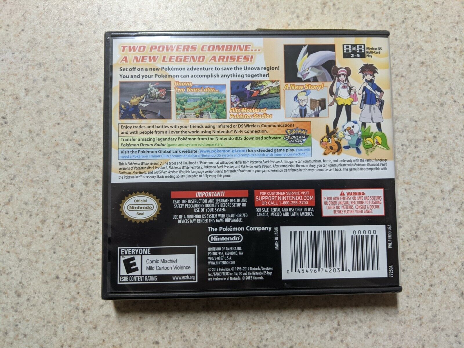 Pokemon Brand New - Factory Sealed in Box - White 2 Version