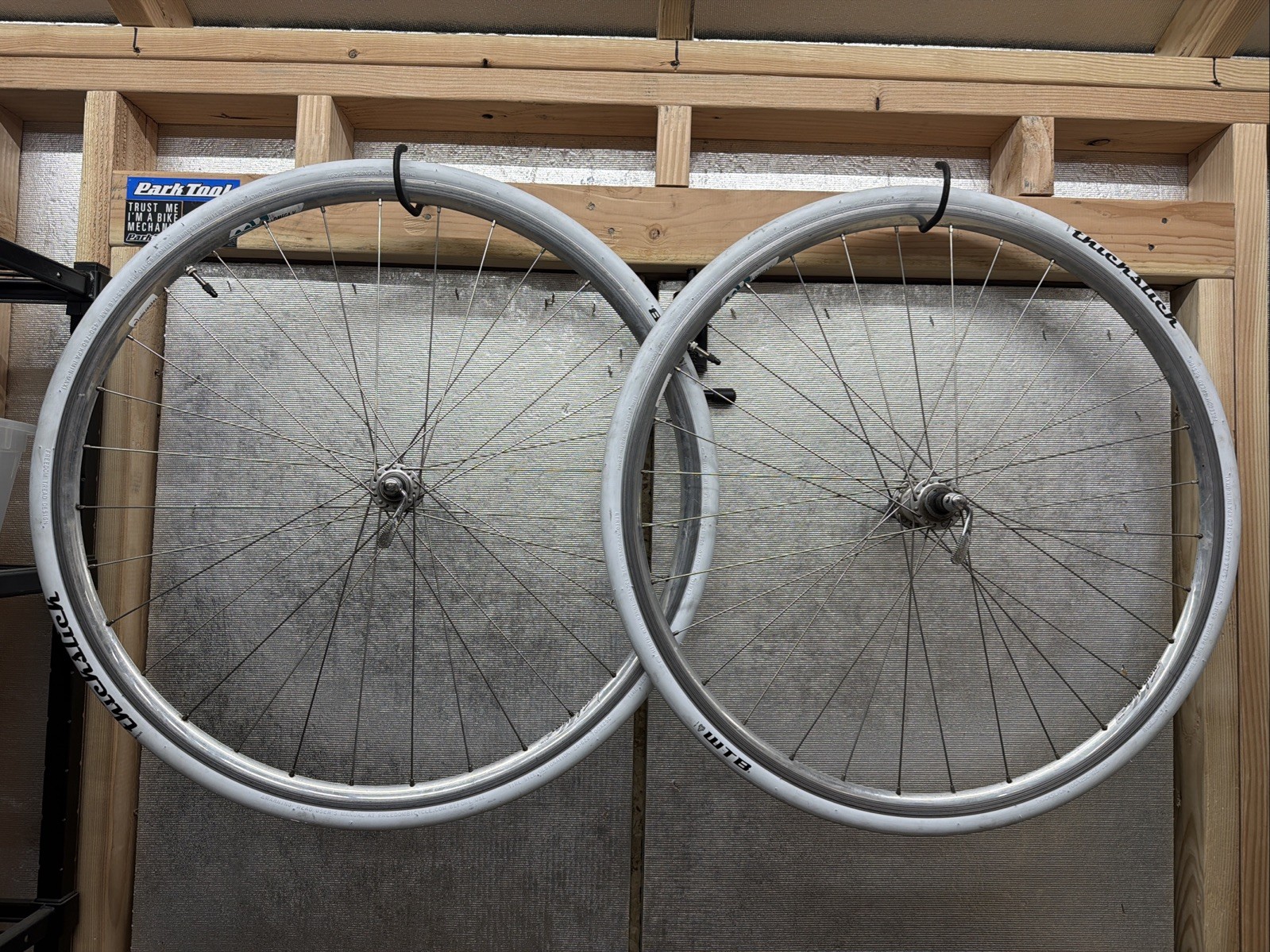 Vintage Campagnolo Omega V Clincher Rims 700c Wheelset w/Campy Hubs  Record? 130
