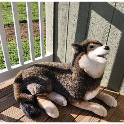 Vintage Douglas Cuddle Toys Lohan Howling Wolf Plush Stuffed Animal Large Jumbo