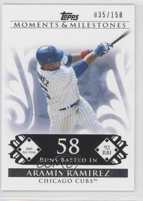 2008 Topps Moments & Milestones 35/150 Aramis Ramirez (2005 All-Star 92 RBI) 0b5