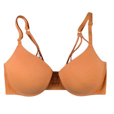 Victoria's Secret Wear Everywhere Push Up Bra Womens Size 36D Orange Front Close
