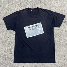 Vtg 80s American Express Optima Credit Card Promo Shirt Mens Large Screen Stars