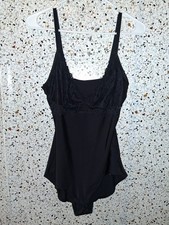 Women's H M Black Bodysuit Size Large Spaghetti Strap