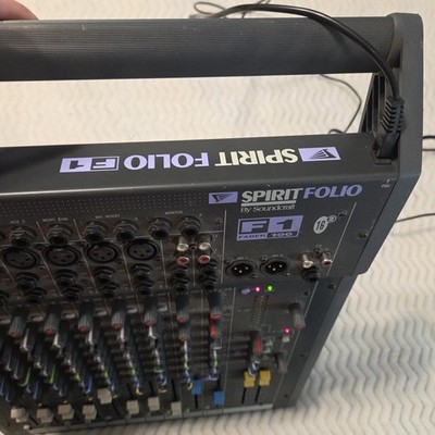 Soundcraft Spirit Folio F1- Fader 100 - 16/2 Analogue Mixing Desk