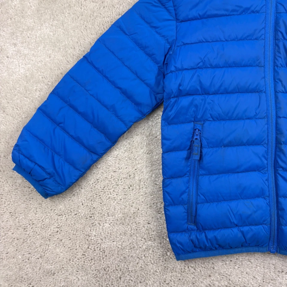 Chaqueta acolchada Eddie Bauer para niños talla XXS azul azul con capucha bolsillos con cremallera completa Foto 2 de 4