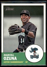 2012 Topps Heritage Minor League Marcell Ozuna #122 Jupiter Hammerheads