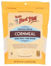 Medium Cornmeal, Whole Grain Stone Ground, 24 Ounce Pack of 2