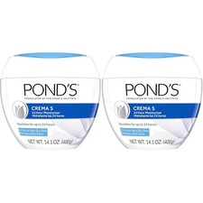 Nourishing Moisturizing Cream, Crema S, Fragrance Free, Ivory, 14.1 Oz Pack of 2