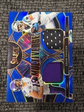 2025 Panini Select ADAM THIELEN Multiverse BLUE PRIZM Double Patch Card #MVJ-ATN