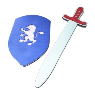 Gladiator Sword & Shield 48cm Ritterschwert & Schild blau