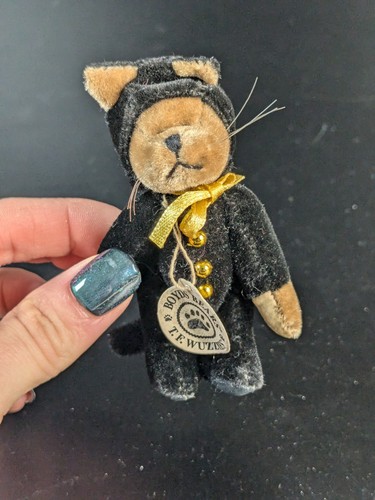 Boyds Bears T. F. Wuzzie Treat 596002 Cat Costume Small Plush Bear Tag
