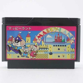 Used Mappy Land Famicom Software Retro FV178