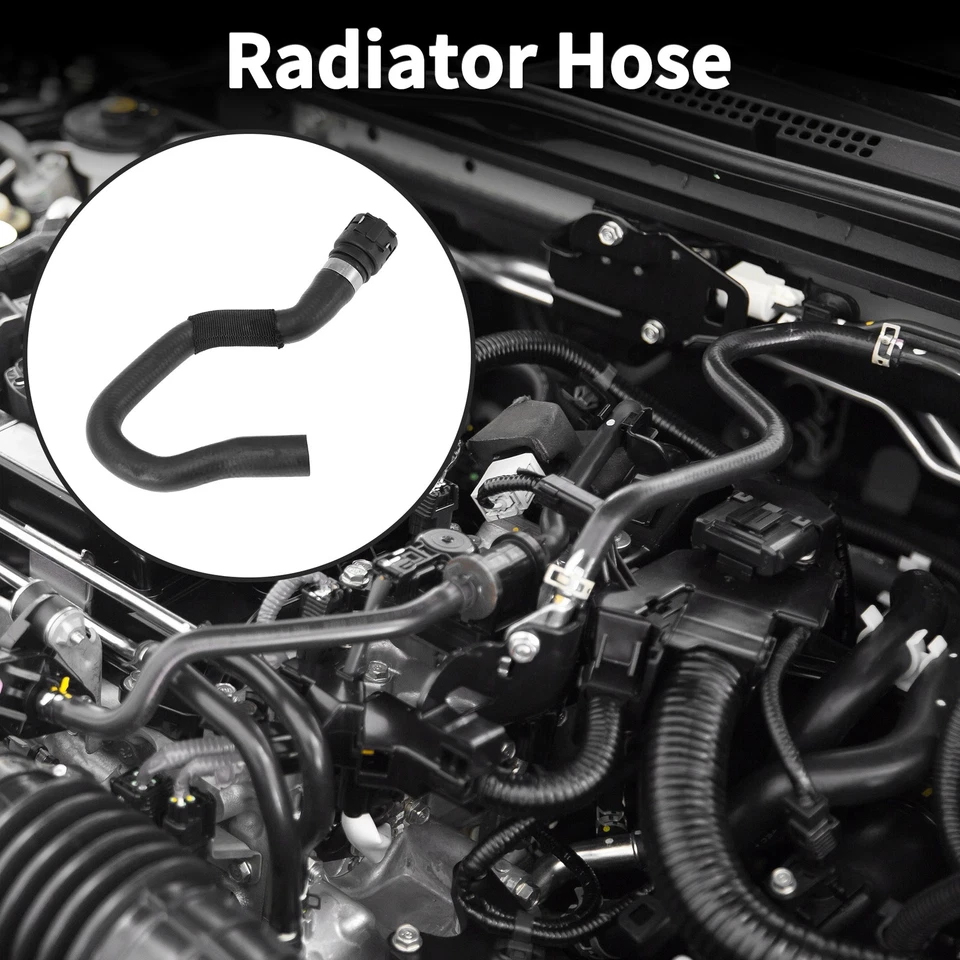 Radiator Hose Coolant Pipe for Audi A4 Quattro 2.0L No.8K1819376J Rubber Black - Image 2 of 4