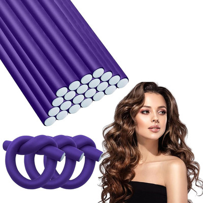 Locken Ohne Hitze Lockenwickler, 30 Stück Flexible Lockenstab 250Mm Mit Durchmes