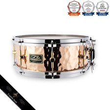 Canopus 14x5.5 Hammered Bronze Snare Drum HBZ1455 Rich Tone