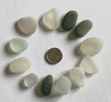 Genuine Seaham Sea Glass - 12 Chunky Pieces