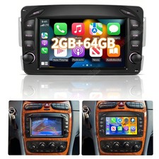 F&uuml;r Mercedes C/CLK/G Klasse W203 W209 Vito Autoradio Carplay GPS Android15 Auto