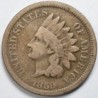 1859 Indian Head Penny Cent Good (G)