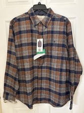 Weatherproof Vintage Men's Flannel Shirt, Multi Brown , Size XL / New