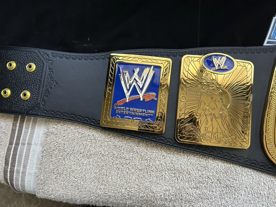 Réplica de Tienda WWE Smackdown Tag Team Championship Belt Ruthless Aggression WWF Foto 2 de 4