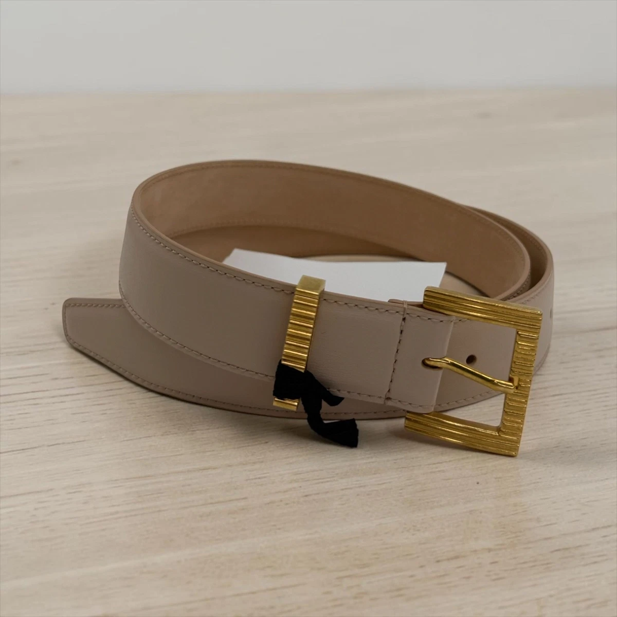 Balmain Crocodile Embossed Leather Belt In Beige XS X-Small 70(28”) Leather Waist Belt Size XS Belts for Women for sale | eBay main image 2