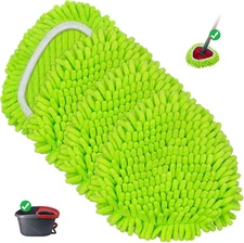 Mop Heads Replacements Compatible with O-Cedar Easy Wring 1-Tank System,Mop Repl