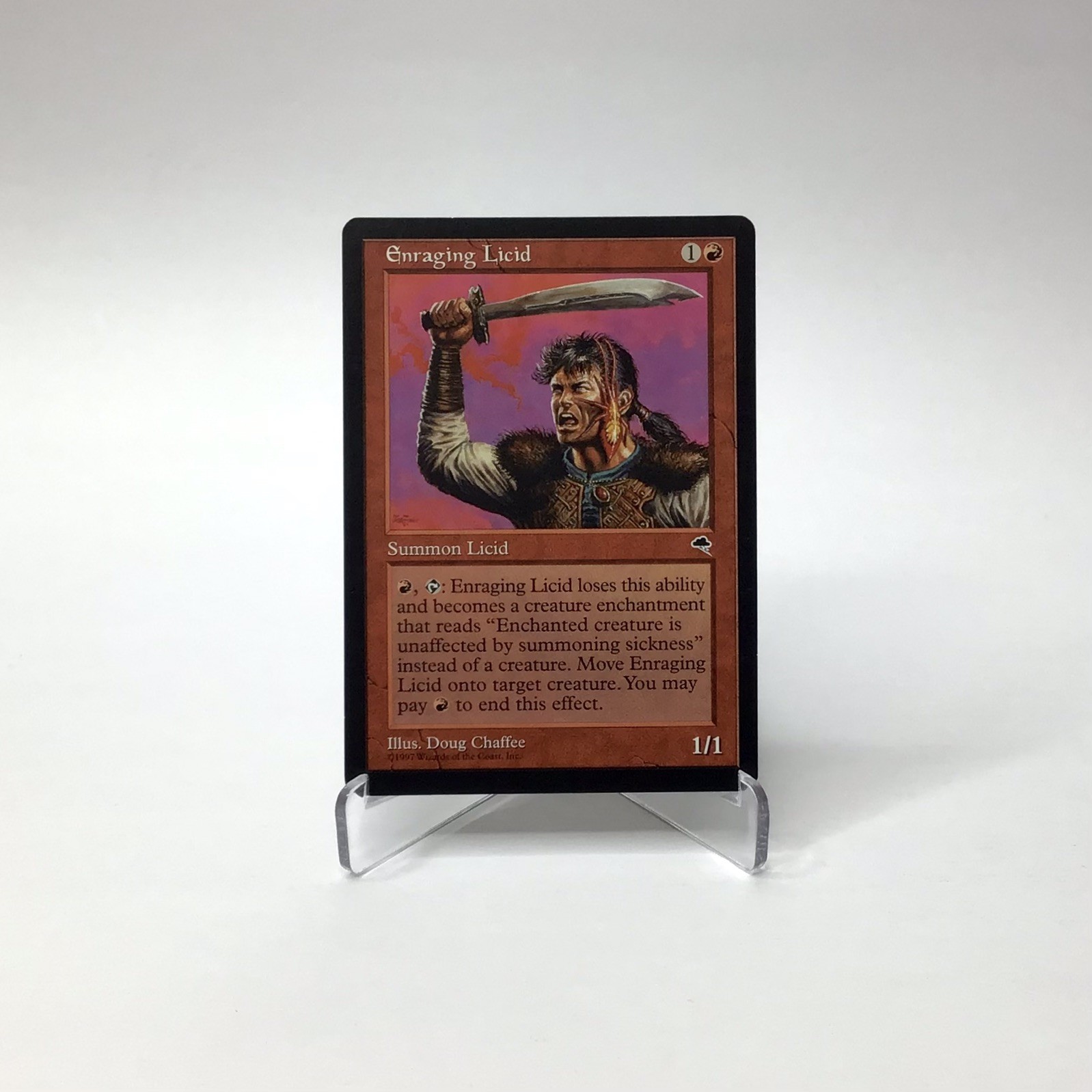 MTG Enraging Licid Tempest Vintage 1997 Magic: The Gathering LP