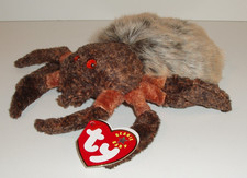 Ty Beanie Baby Hairy the Spider with Original Hang and Tush Tags, 2000, #1