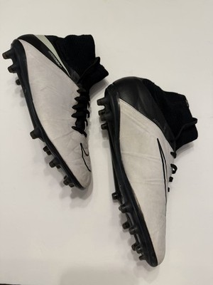 Nike Hypervenom Phantom II FG  Soccer Cleats White/Black 747501-001 Men's Sz 7.5