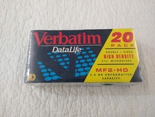 Verbatim DataLife MF-2HD 3.5" Floppy Disks 20 Pack High Density New Sealed