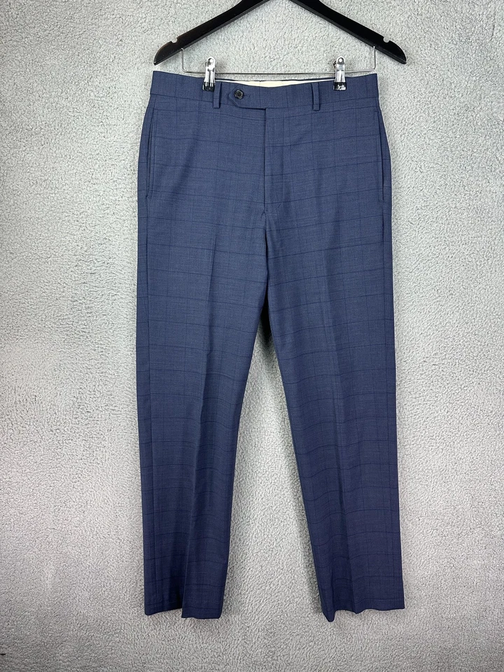 Брюки мужские Brooks Brothers 32x36 синие Regent Fit шерстяная смесь оконное стекло платье мужские - Изображение 2 из 4