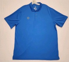 Walmart Mens XL Polo Large Light Blue Retail Store Employee Work Uniform
