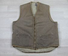 Vintage 70s Carhartt Vest Men's XLT 6SV Sherpa Lined Duck Canvas Workwear USA