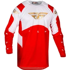 Fly Racing 2024 Evolution DST Jersey - Podium LE - Red/White/Iridium, Medium