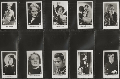 BRIDGEWATER-FULL SET- FILM STARS 1932 (1ST SERIES  1-96 2 CHAPLIN CARDS NM