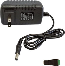 24V DC Power Supply 1A 24W AC Adapter 100V-240V AC to DC 24V 1A Power Cord with 