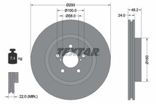 TEXTAR 92327603 Brake Disc for SUBARU