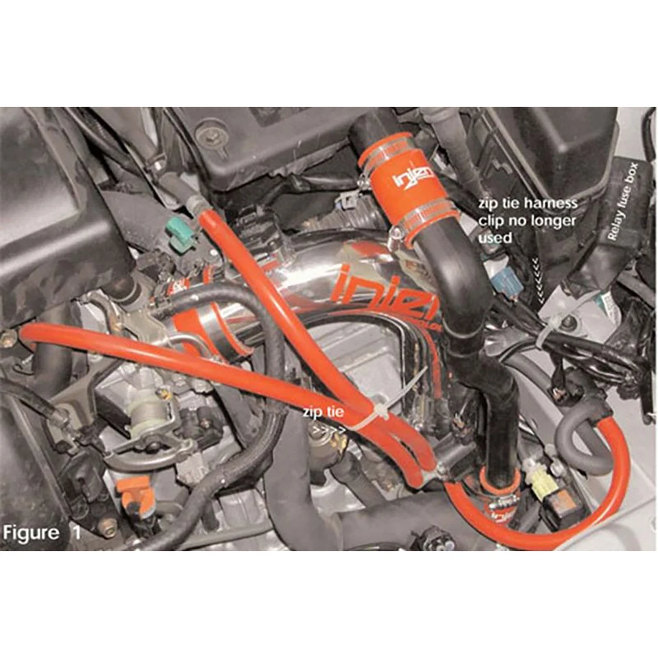 Entrada de ar frio Injen RD2037BLK alumínio preto para 2000-04 Toyota Celica GT 1.8L - Imagem 3 de 4