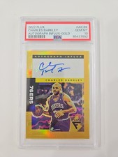 2022 Flux Charles Barkley Autograph Influx Gold/10 PSA10 Auto POP 3 SSP Sixers