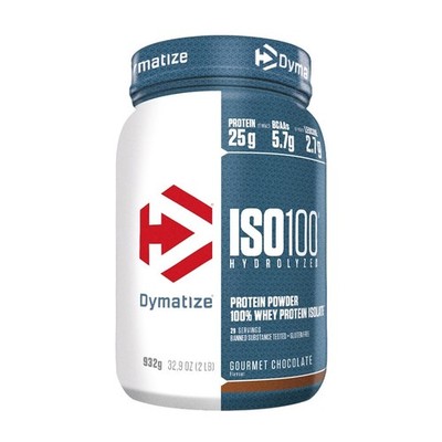 Dymatize ISO 100 hydrolysierte Gourmet Schokolade 932g - Molke 29 Portionen, weiß 