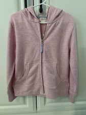 Crewcuts J.Crew Girls Full Zip Hoodie Sweatshirt Pink Heather XS 4-5 NWT 49