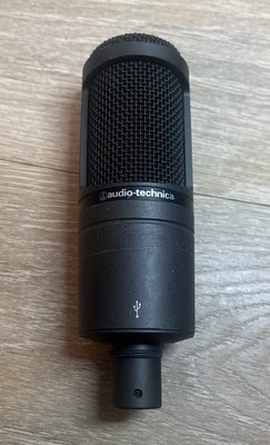 Audio-Technica Cardioid Condenser USB Microphone (AT2020USB) Black.  Works.