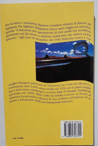Malcolm Lowry Buio come la tomba dove giace il mio amico-I Gabbiani 1992 - Foto 3 di 3