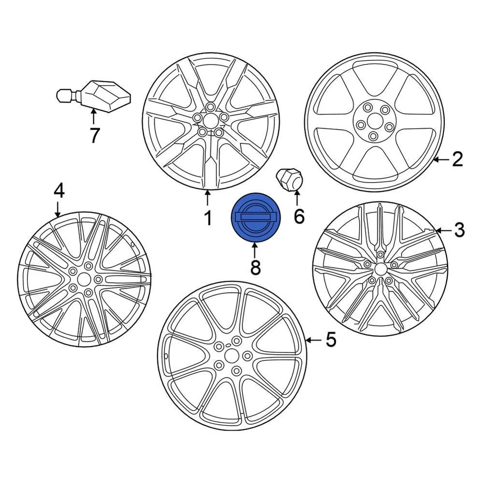 For Nissan Maxima 2002-2008 Nissan 403435Y700 Wheel Cap Foto 2 de 4